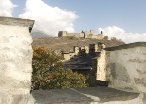 view from the castel in sion