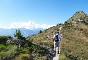 hiking the ridge
